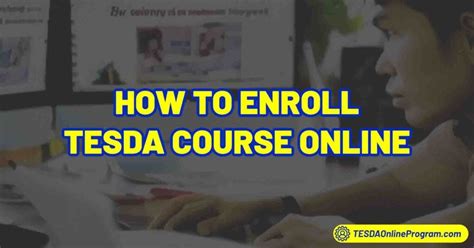 How to Enroll in a Course in TESDA Online Program.
